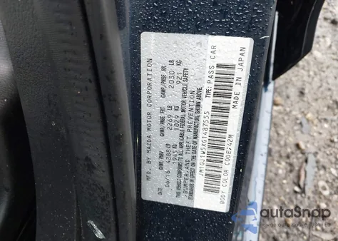 2016 Mazda Mazda6 I Grand Touring из США, поврежденный, VIN JM1GJ1W5XG1487555